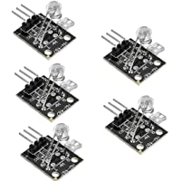 HiLetgo 5pcs 5V Heartbeat Detect Sensor Heart Rate Detect Measuring Module Finger Heartbeat Measure KY-039